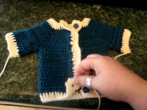 Crochet premmie baby sweater