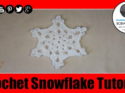 Crochet Snowflake Tutorilal - Mikis Crafty Corner