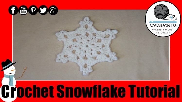 Crochet Snowflake Tutorilal - Mikis Crafty Corner