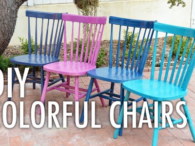 DIY Colorful Chairs with Mr. Kate