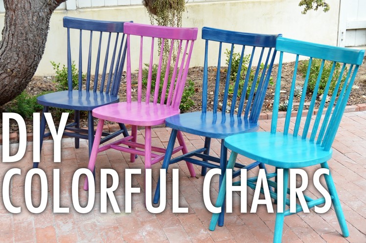 DIY Colorful Chairs with Mr. Kate
