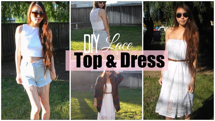 ✂ DIY Crop Lace Top & Dress