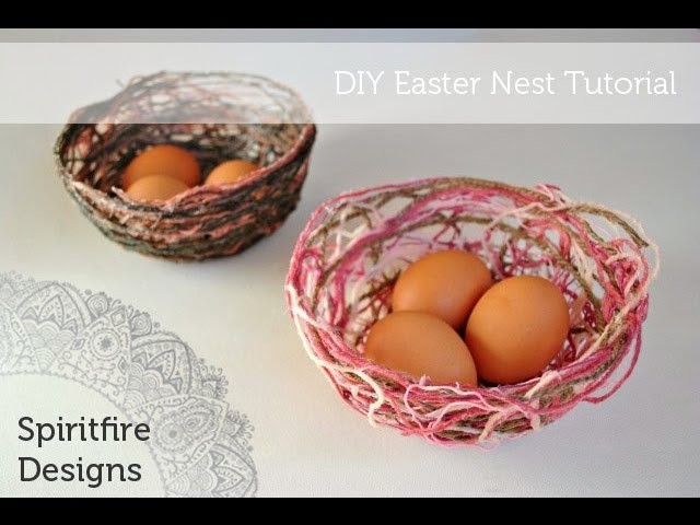 DIY Easter Basket Nest Tutorial