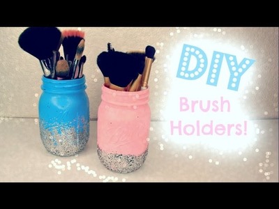 DIY: Easy Makeup Brush Holders!