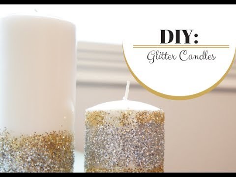 DIY: Glitter Candles | MORESAVANNAH