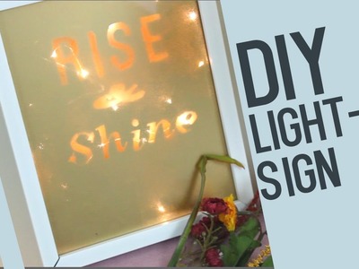 DIY Light-Up Sign | Affordable & Hipster Decor