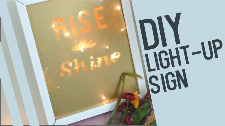 DIY Light-Up Sign | Affordable & Hipster Decor