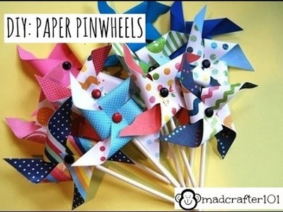 DIY: PAPER PINWHEELS