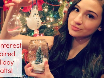 DIY Pinterest Inspired Holiday Crafts: Ornaments & Snow Globe || BeautyChickee