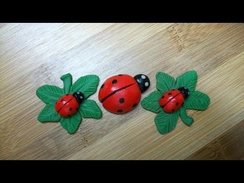 DIY: Polymer clay Lady Bugs!