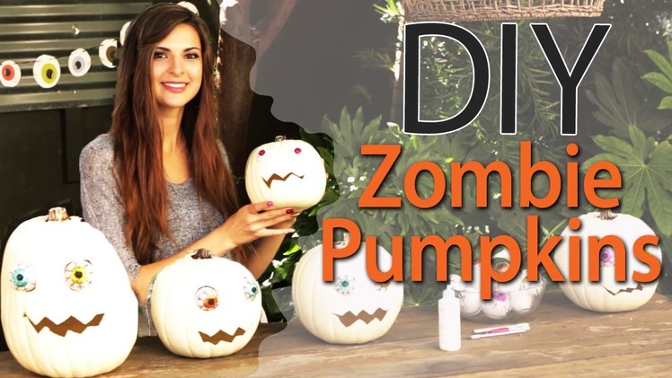 DIY Zombie Pumpkins for Halloween with Socraftastic! #17NailedIt