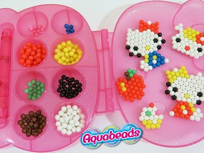 Hello Kitty AquaBeads Sparkle Case Playset | DIY Make Your Own Magic Beads Hello Kitty Shapes!