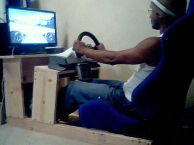 Home made DIY playseat for xbox360 ~~~ game: GRID Race driver
