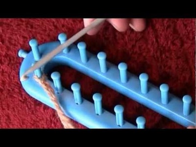 How To Cast On Chain Style Knifty Knitters Rectangular Loom