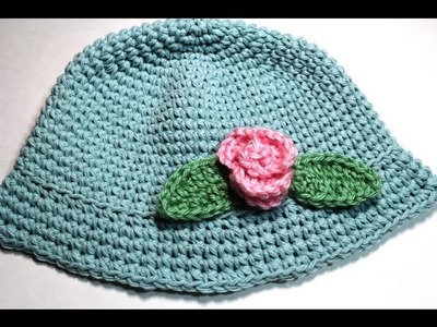 How to crochet Easy  Baby summer hat