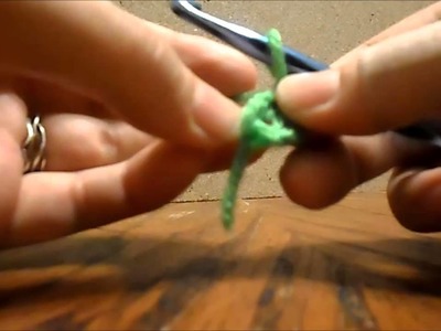 How to crochet frog hat part1
