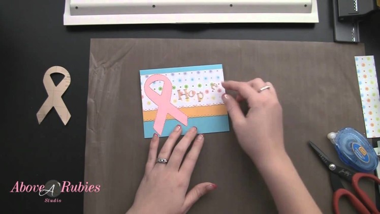 How to Heat Emboss 3M Craft Paper: Breast Cancer Awareness Card