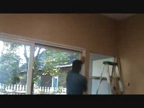 How to install bullnose cornerbead around a sliding glass door unit