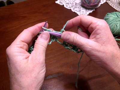 How to knit the Faggot Lace Stitch