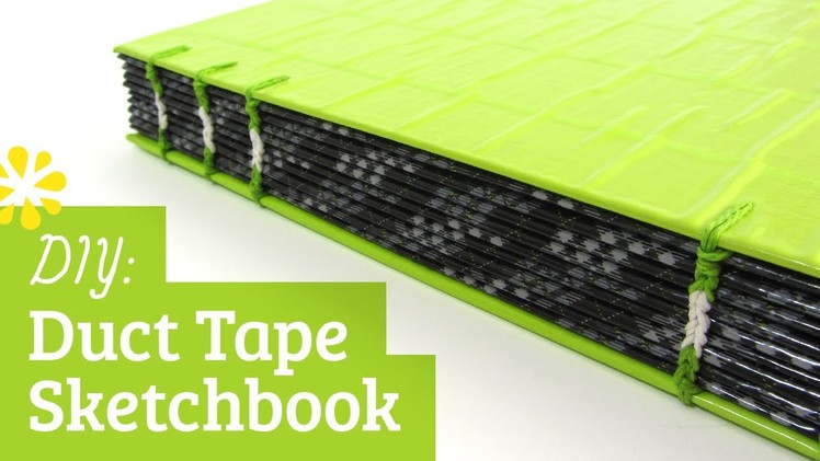 How to Make a Duct Tape Sketchbook: Coptic Stitch