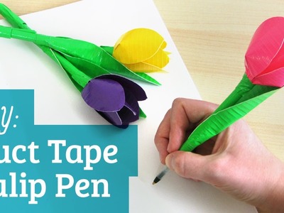 How to Make a Duct Tape Flower Pen