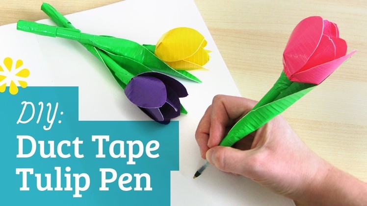 How to Make a Duct Tape Flower Pen
