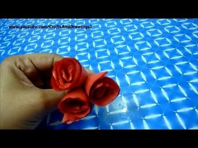How to make a Paper Rose easily (Rose No.1)