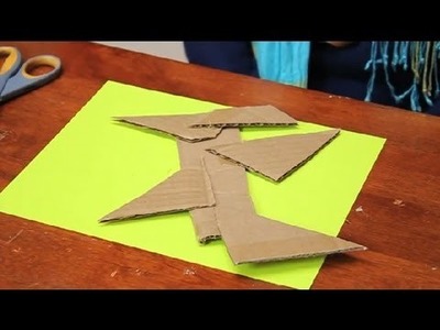 How to Make Abstract Artwork out of Cardboard : Glue & Crafts