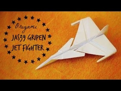 How to make an JAS 39 Gripen Jet Fighter Paper Plane (Tadashi Mori)