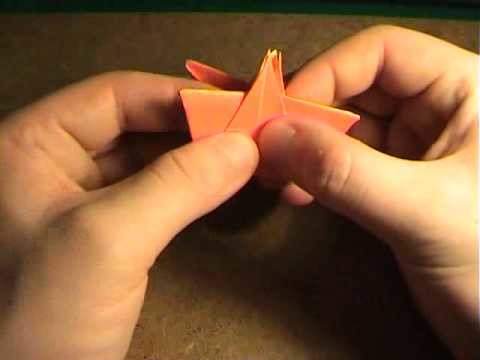 How to make an origami water lily