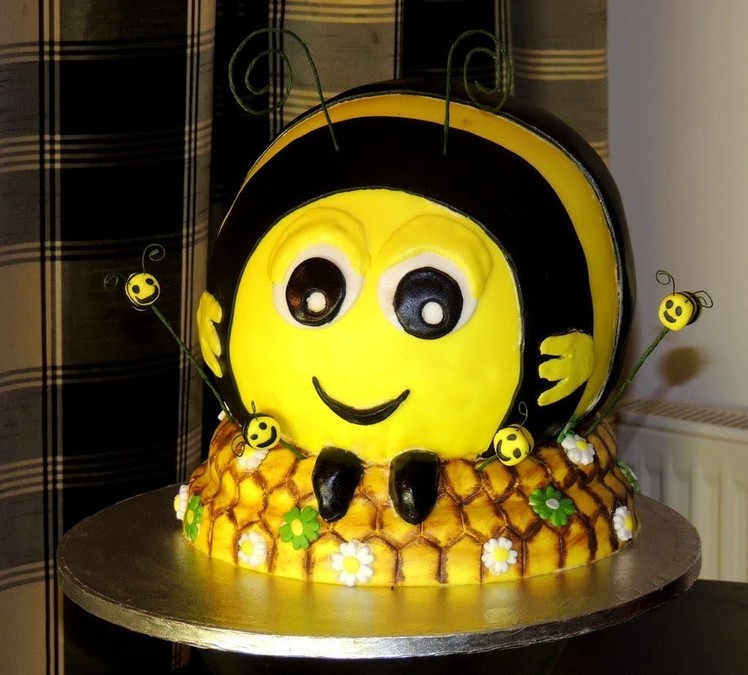 How To Make, DIY  " The Hive BuzzBee " Disney Birthday Cake Tutorial
