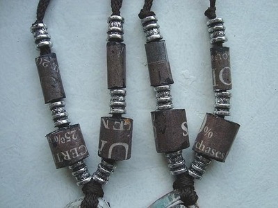 HOW TO MAKE TUBE BEADS FROM NEWSPAPER. Paper beads, Paper jewelry, how to diy