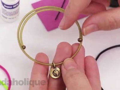 How to Use Rubber Cord and Memory Wire to Make a Charm Bangle