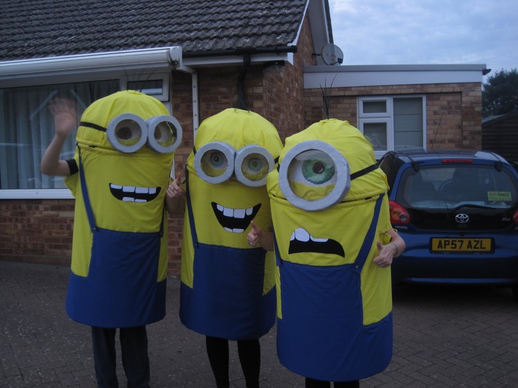Instructable DIY: How do you make a Minion costume? (Despicable Me halloween fancy dress costume)!