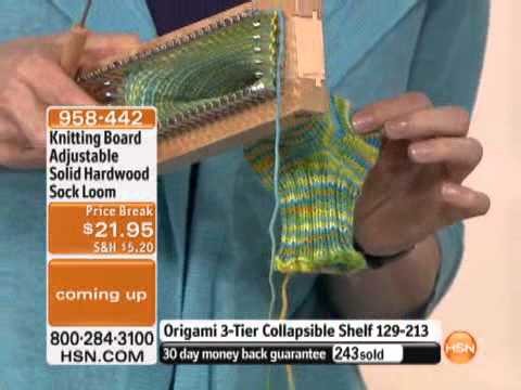 Knitting Board Adjustable Solid Hardwood Sock Loom