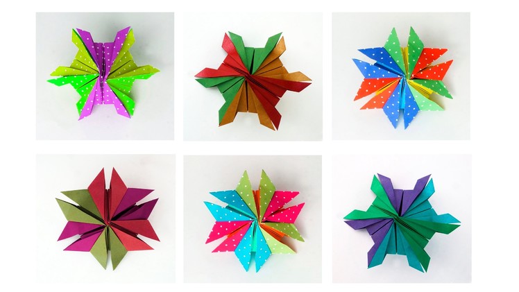 Modular Origami Snowflake :: Estrella de seis puntas
