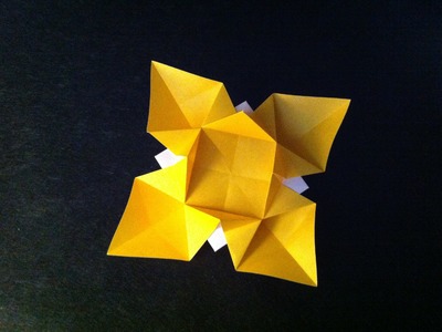 Origami Flower. Easy for Children. Instructions. Tutorial