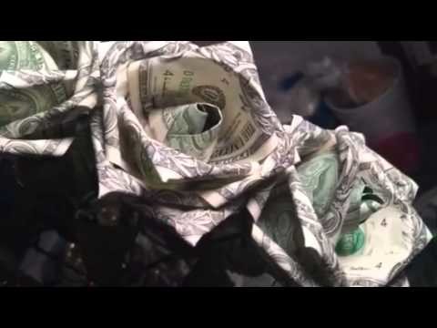 Origami Money rose