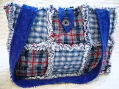 Rag Quilt Purses by P and J Crafts on Etsy