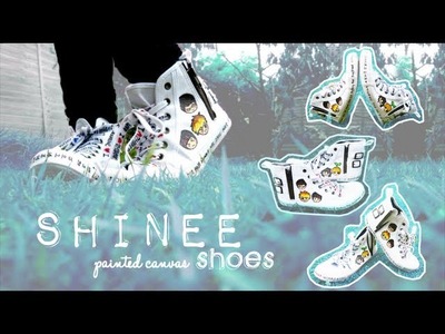 ★ SHINee chibis Painted Canvas Shoes ~☆~ mightymannie DIY