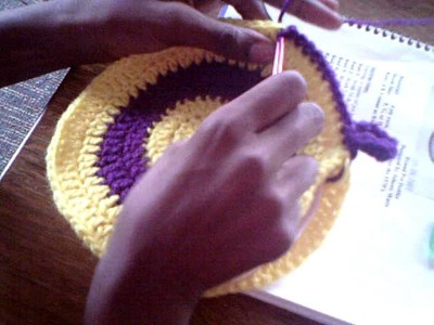 Working In The Round Potholder