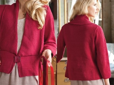 #3 Drape Front Jacket, Vogue Knitting Holiday 2010