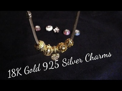 Adorable DIY 18K Gold & 925 Silver Pandora Charms
