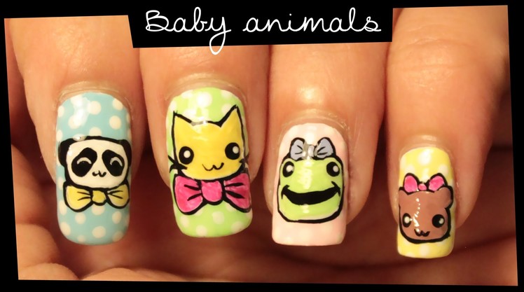 Baby Animals nail art