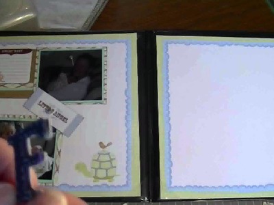 Baby Boy 2 Page Scrapbook Layout Series #4