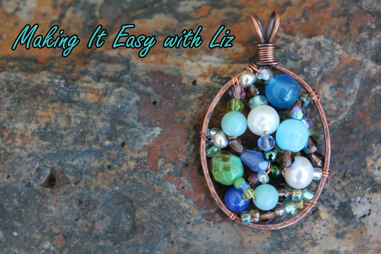 Beaded Wire Frame Pendant - Part III