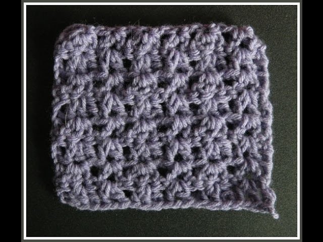 Beginner Crochet Double Triple V stitch Pattern