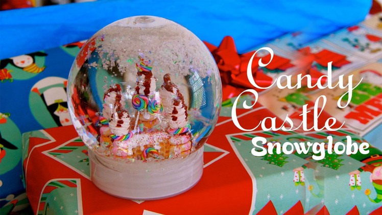 Candy Castle - How To Make A Miniature Gingerbread House Snow Globe - DIY