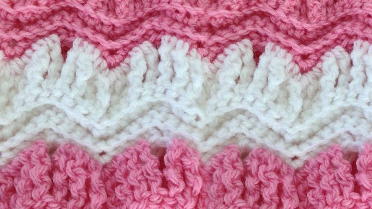 Crochet Stitch Ripple Right Handed Free Pattern FD002