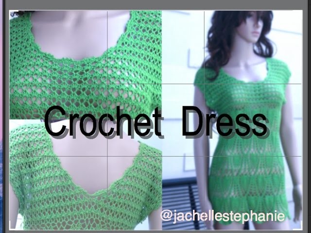 Crochet Summer Dress Tutorial Part 3 of 4 (How To Make The Collar And Attach)